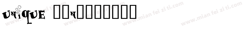 unique sans字体转换